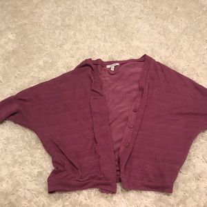 Magenta button down Cardigan